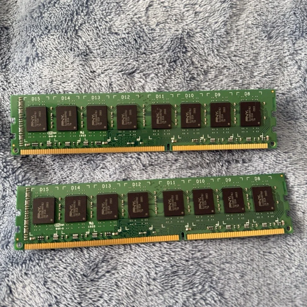 Pny 8gb Performance Ddr3‎ 1600mhz Desktop Memory Modules Lot Of 2